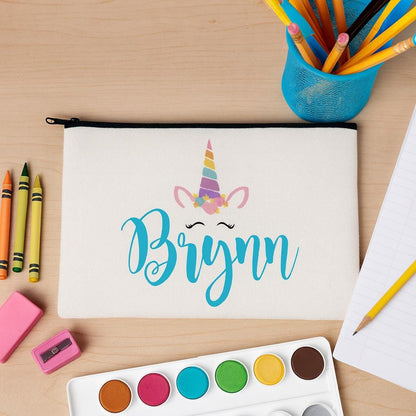 Personalized Unicorn Pencil Pouch