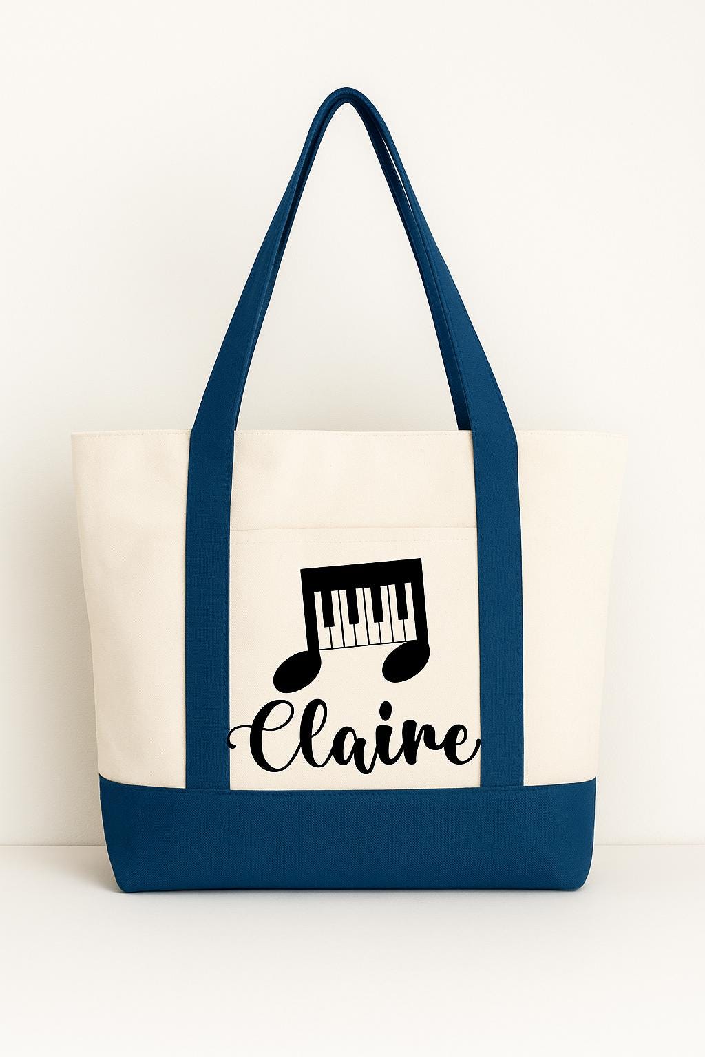Musician Gift - Personalized Piano Music Tote Bag