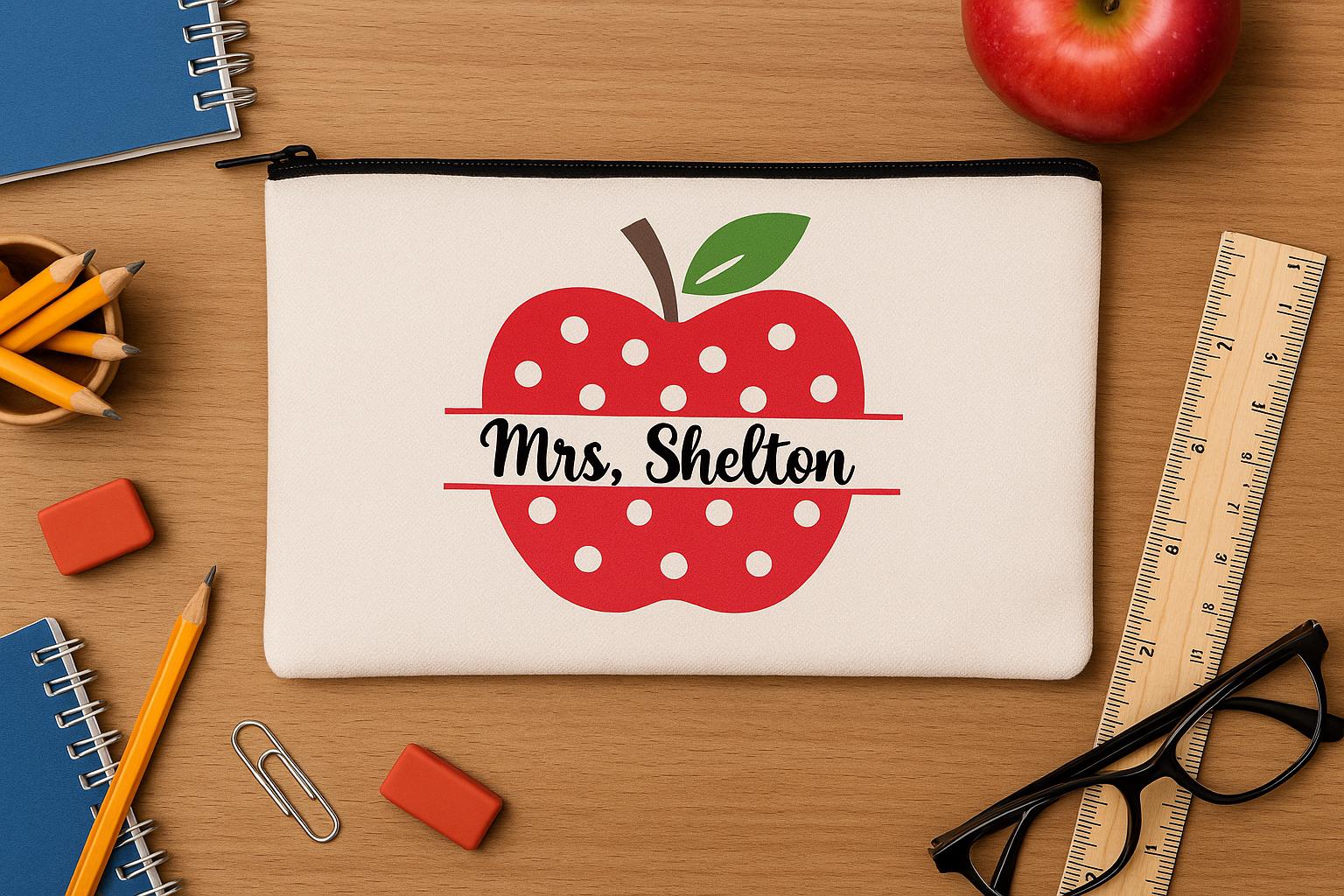 Teacher Gift - Personalized Teacher Pencil Pouch
