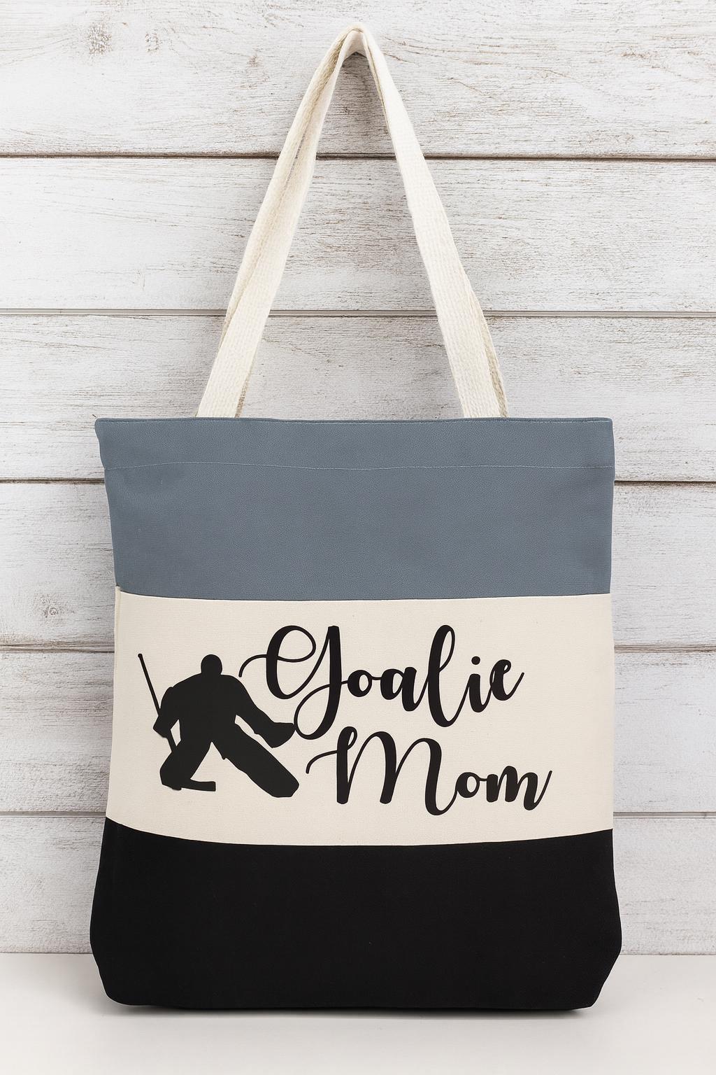 Goalie Mom Gift - Hockey Mom Tote Bag