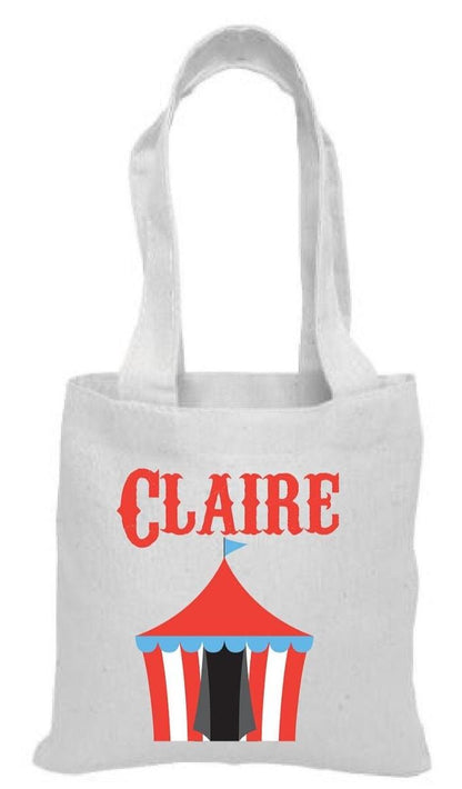 Personalized Circus Party Favor Bags