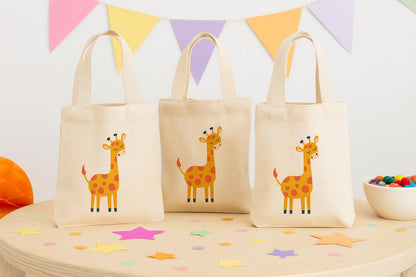 Giraffe Party Favor Bags - Set of Three Bags