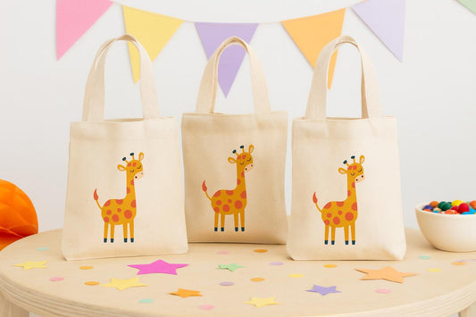 Giraffe Party Favor Bags - Set of Three Bags