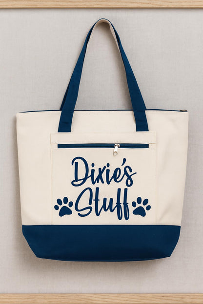 Personalized Dog Tote Bag - Dog Stuff