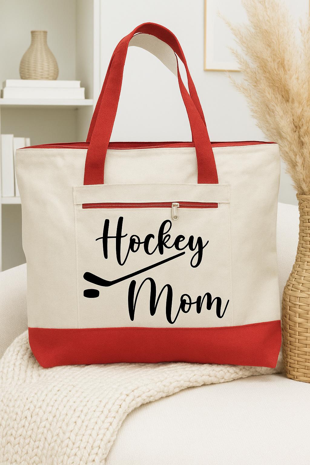 Hockey Mom Tote Bag