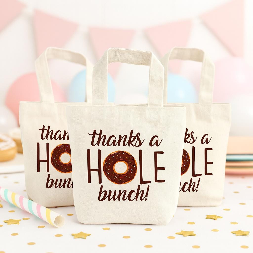 Donut Treat Bags - Thanks a Hole Bunch! - Set of Three Bags
