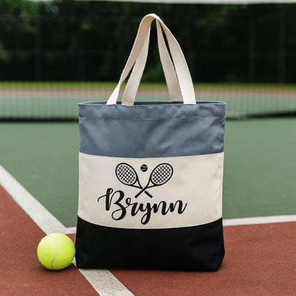 Tennis Player Gift - Personalized Tennis Tote Bag