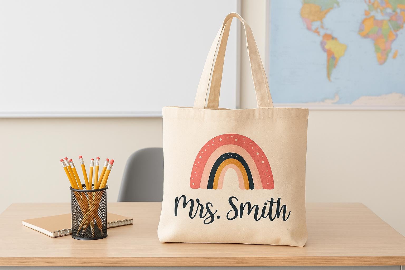 Teacher Gift - Personalized Teacher Tote Bag