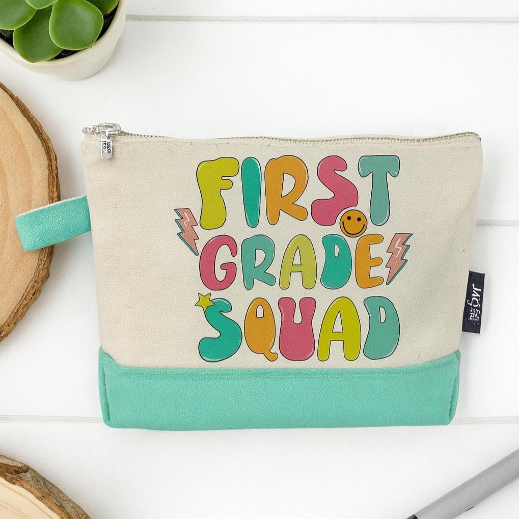 First Grade Squad Teacher Accessory Pouch