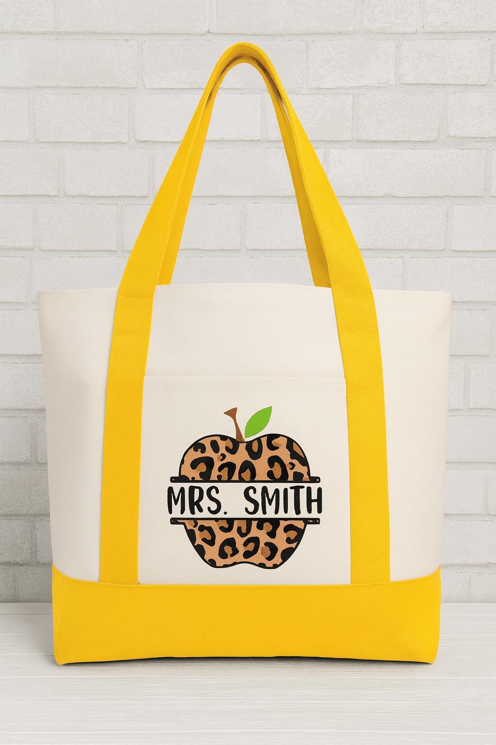 Personalized Teacher Tote Bag