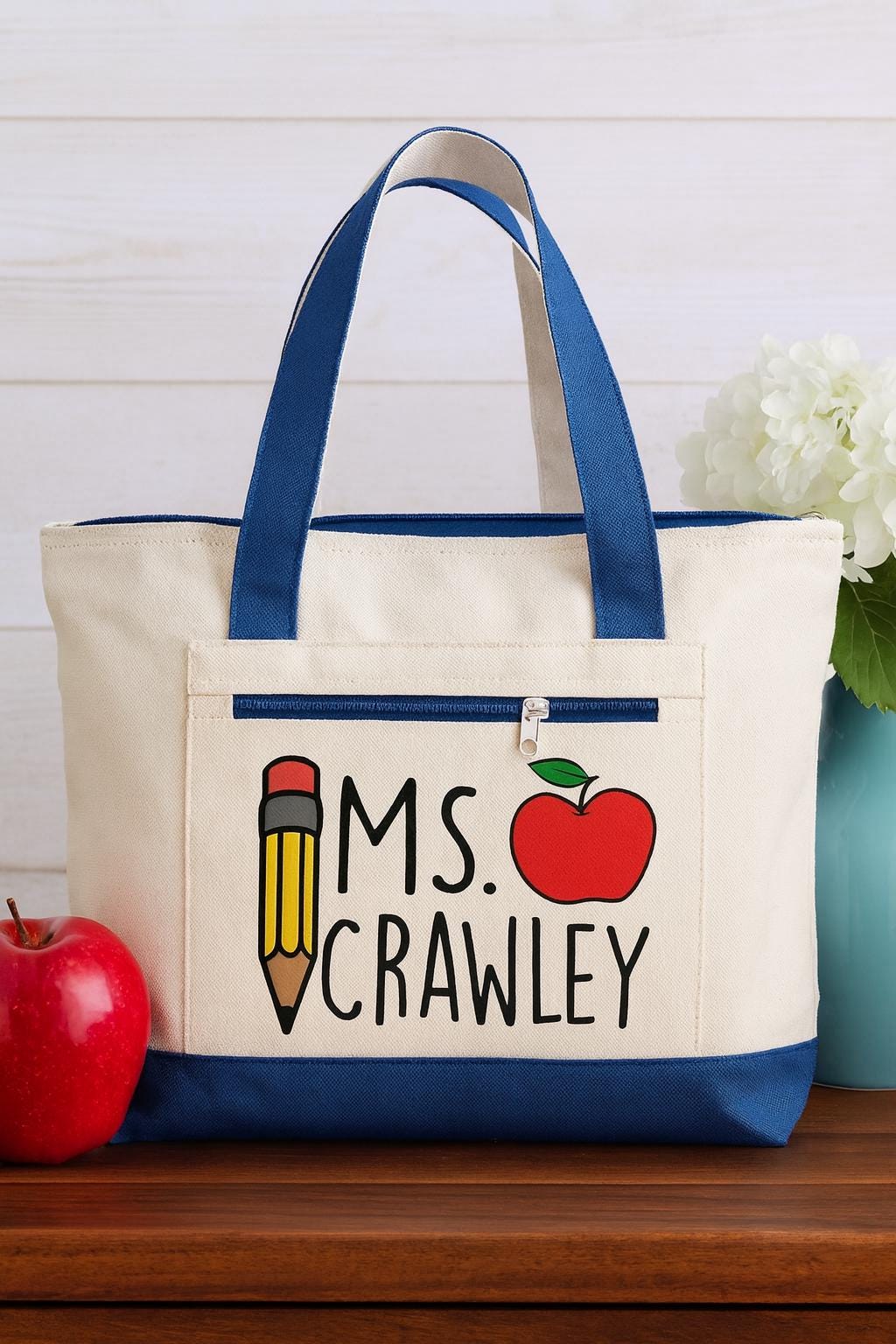 Personalized Teacher Tote