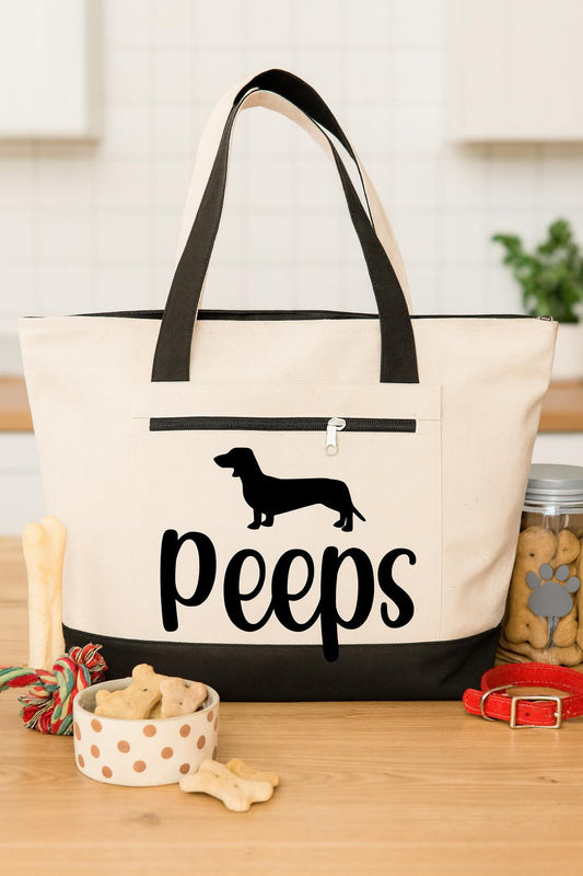 Personalized Dachshund Tote Bag