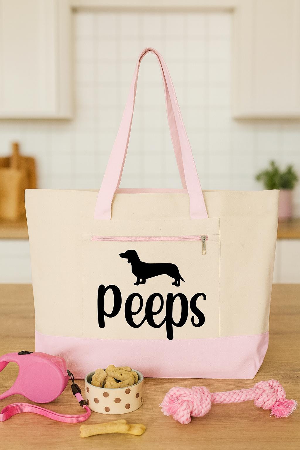 Personalized Dachshund Tote Bag