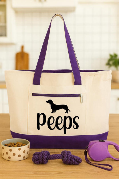 Personalized Dachshund Tote Bag
