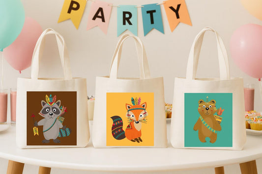 Woodland Party Favor Bags - Set of Three Bags