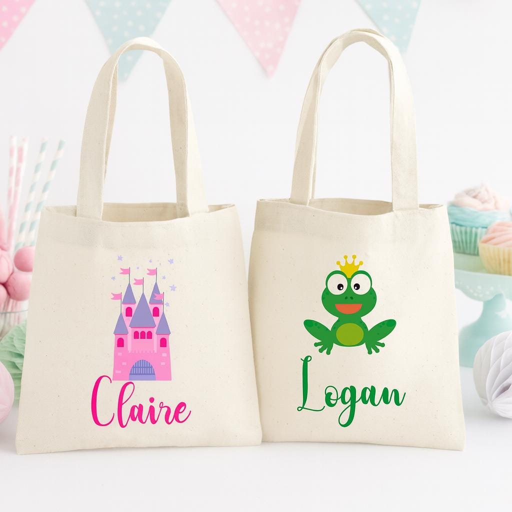 Princess Frog Party Favor Bags