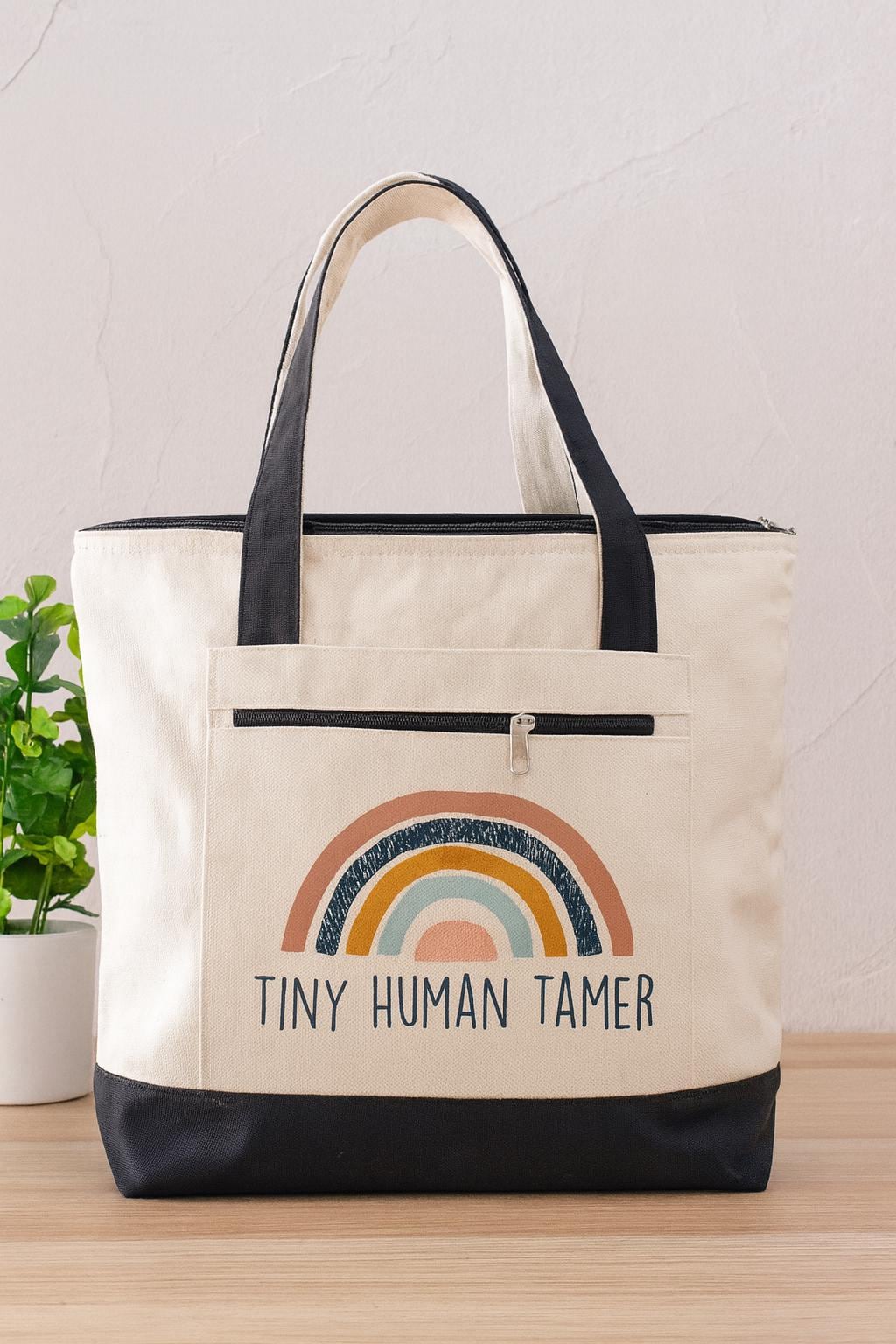 Teacher Gift- Tiny Human Tamer Teacher Bag