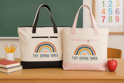 Teacher Gift- Tiny Human Tamer Teacher Bag
