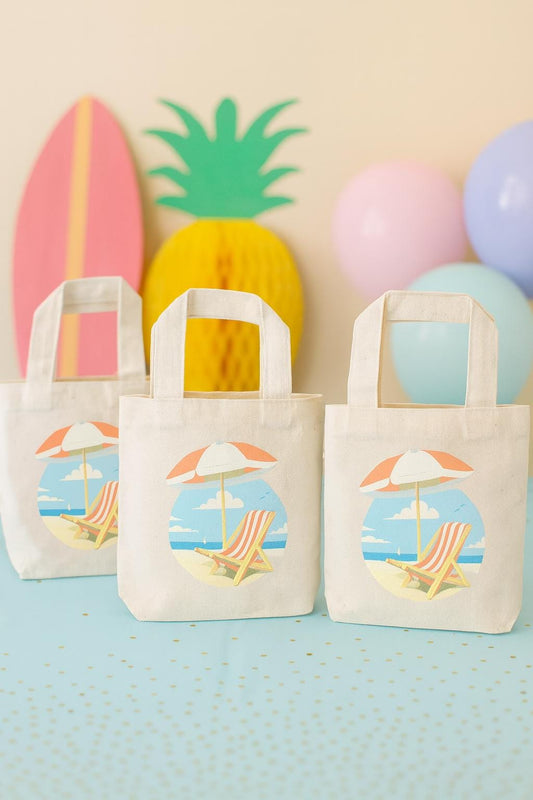 Beach Party Favor Bags - Set of Three Bags