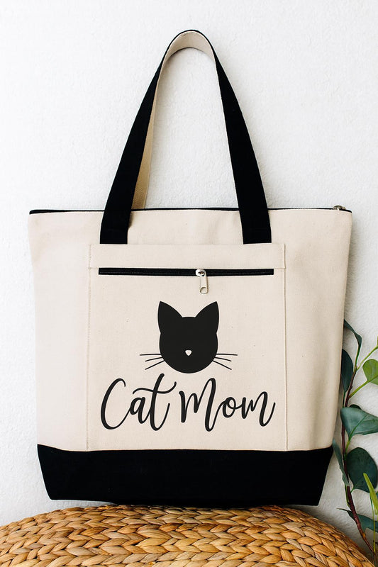 Cat Mom Tote Bag