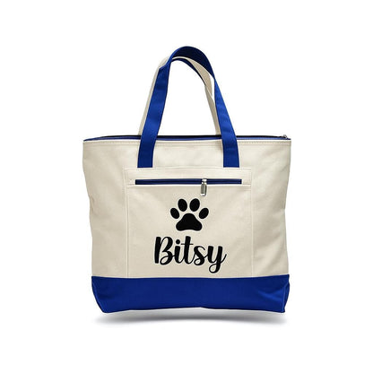 Personalized Dog Tote Bag - Dog Owner Gift