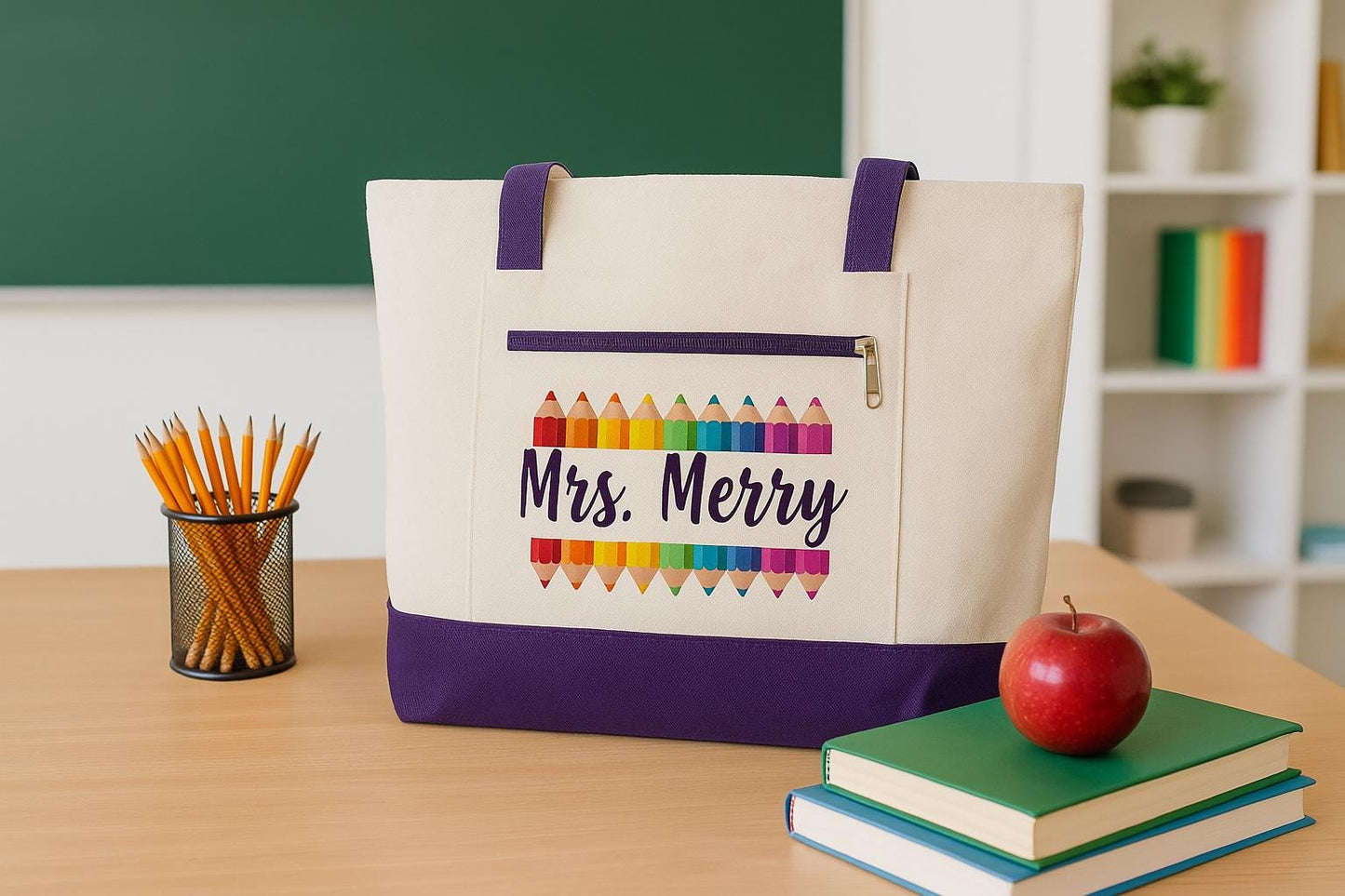 Teacher Tote Bag - Personalized Teacher Gift