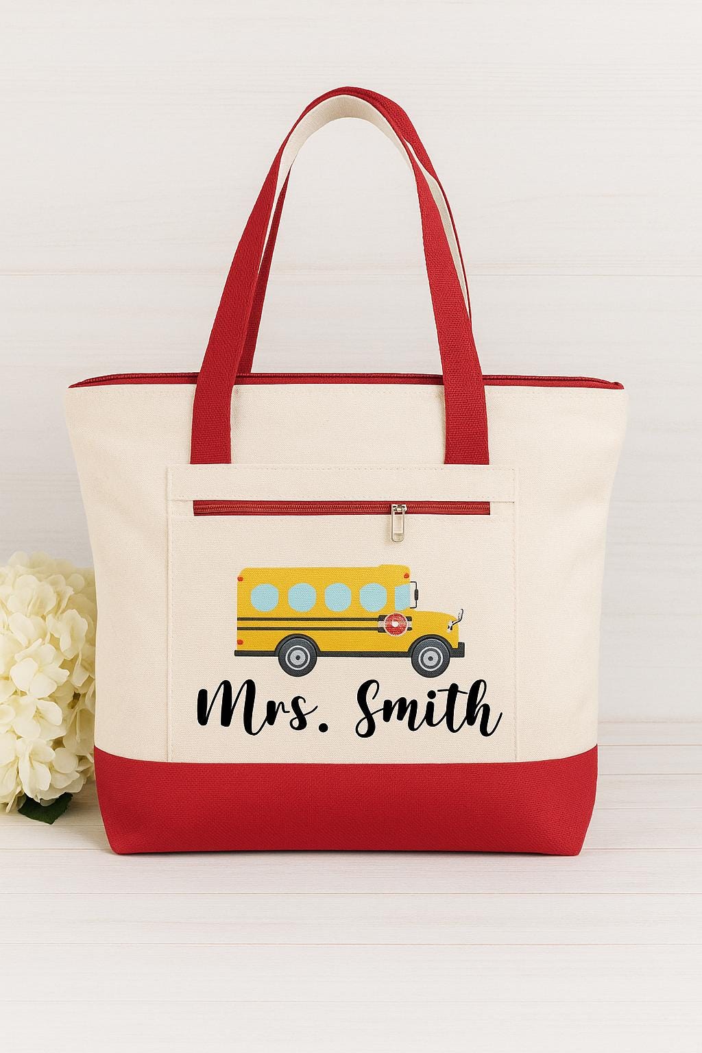 Personalized Bus Driver Tote Bag