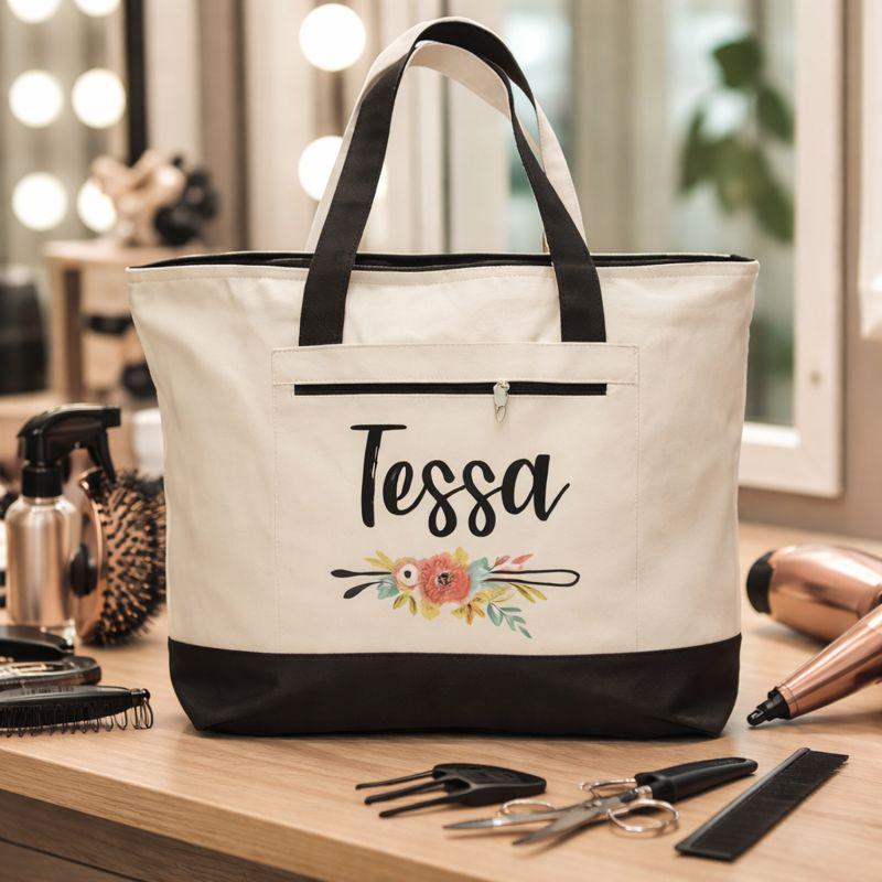 Personalized Hair Stylist Tote Bag