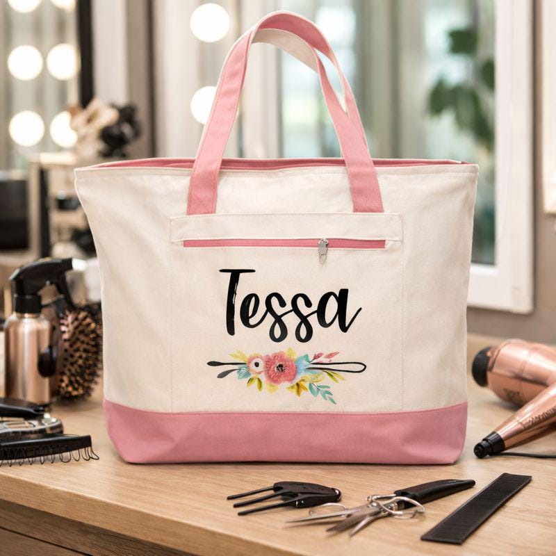 Personalized Hair Stylist Tote Bag
