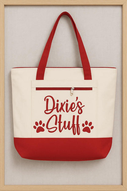 Personalized Dog Tote Bag - Dog Stuff