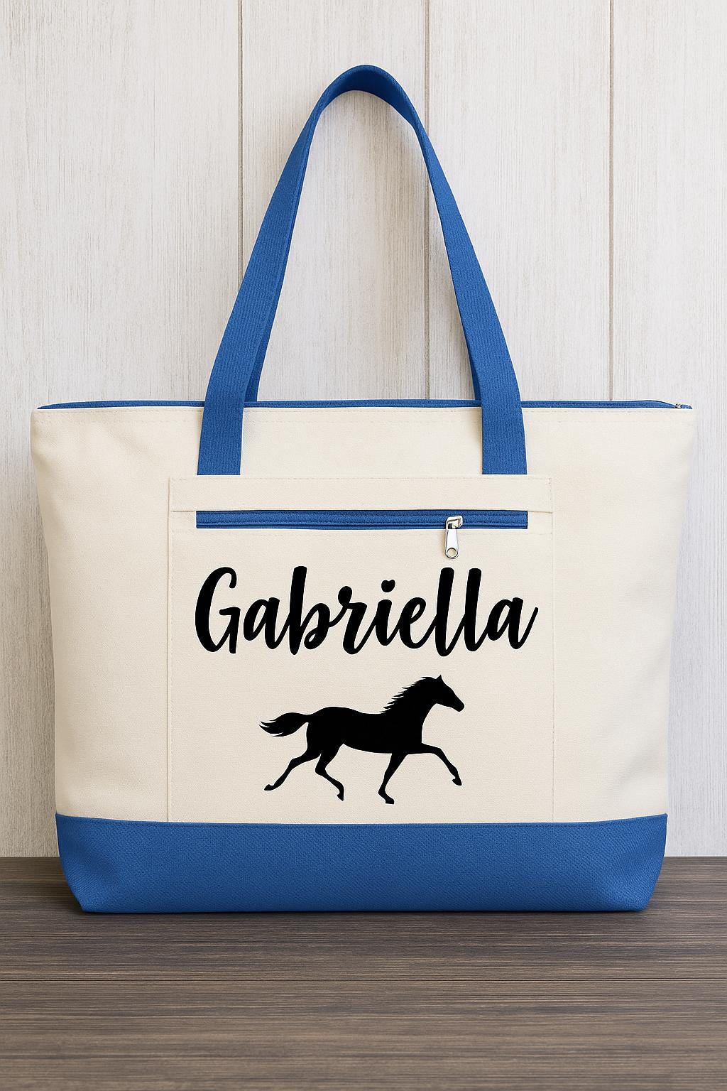 Personalized Horse Tote Bag