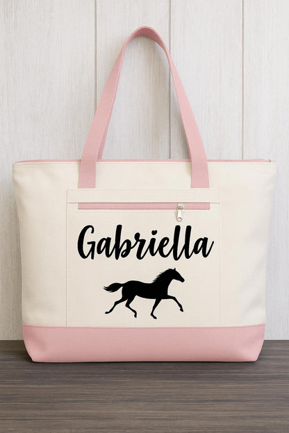 Personalized Horse Tote Bag