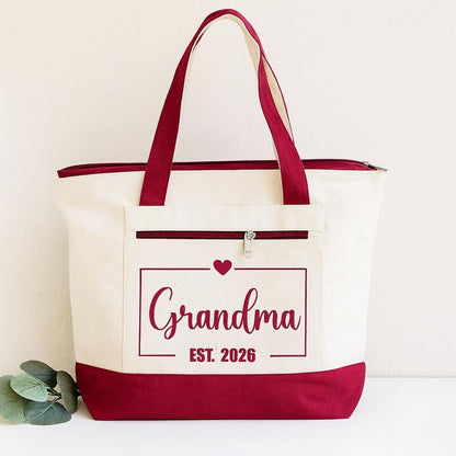 Grandma | Nana | Grams | Oma Canvas Tote Bag