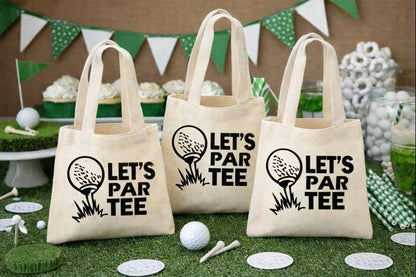 Golf Party Favor Bags - Set of Three Bags - Let's Par Tee