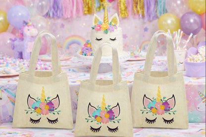 Unicorn Party Favor Bags - Set of 3