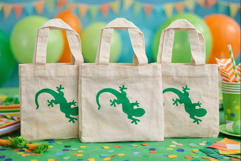 Lizard Treat Bags - Set of Three Bags