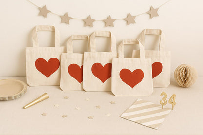 Valentine Treat Bags - Set of Six Bags