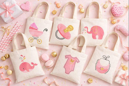 Baby Shower Gift Bags - Set of Six Bags