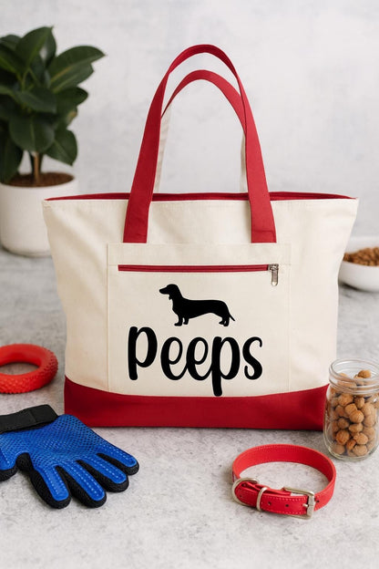 Personalized Dachshund Tote Bag