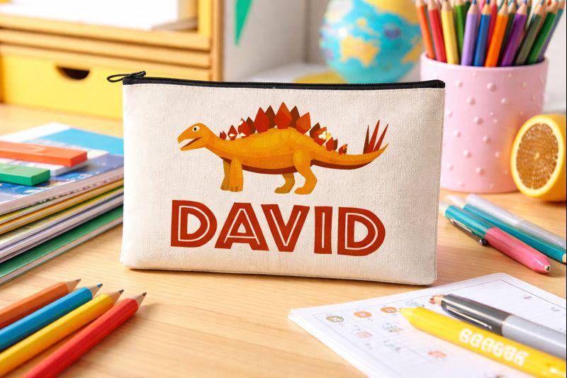 Personalized Dinosaur Pencil Case