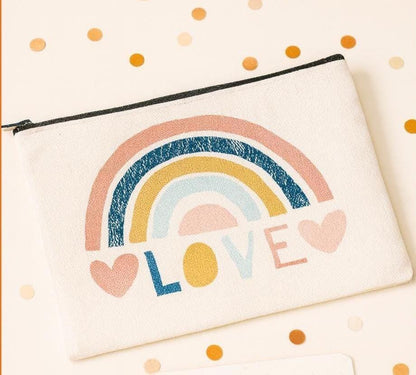LOVE Rainbow Cosmetic Bag