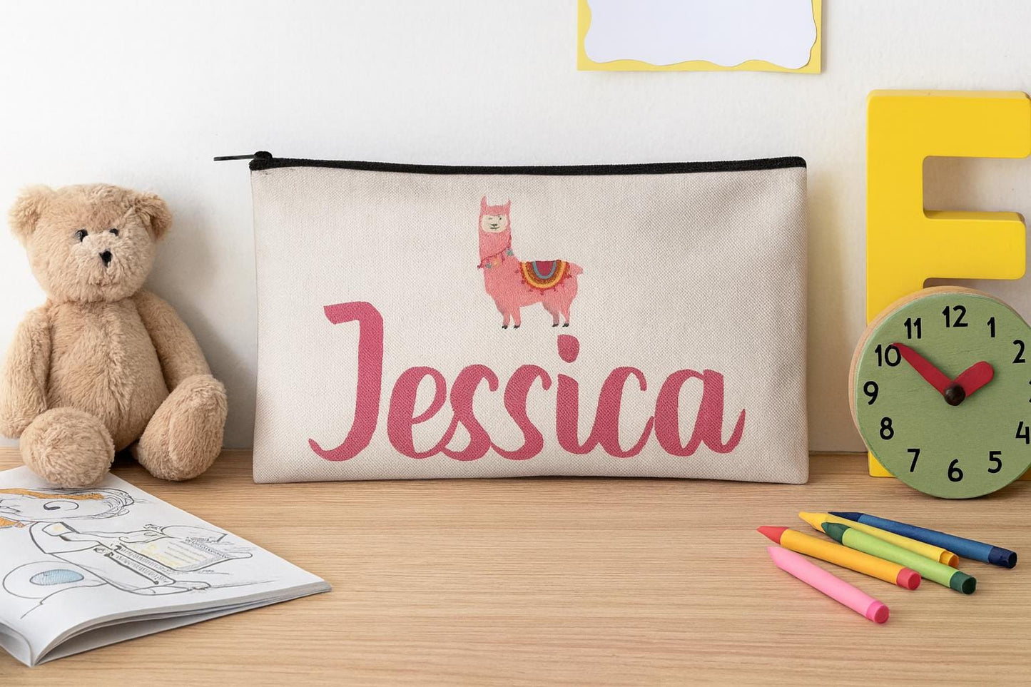 Custom Llama Pencil Pouch