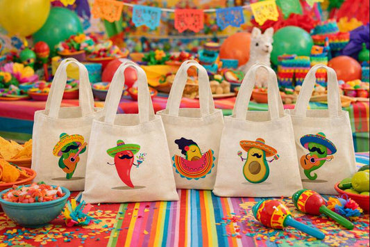 Fiesta Party Favor Bags - Set of Five Bags