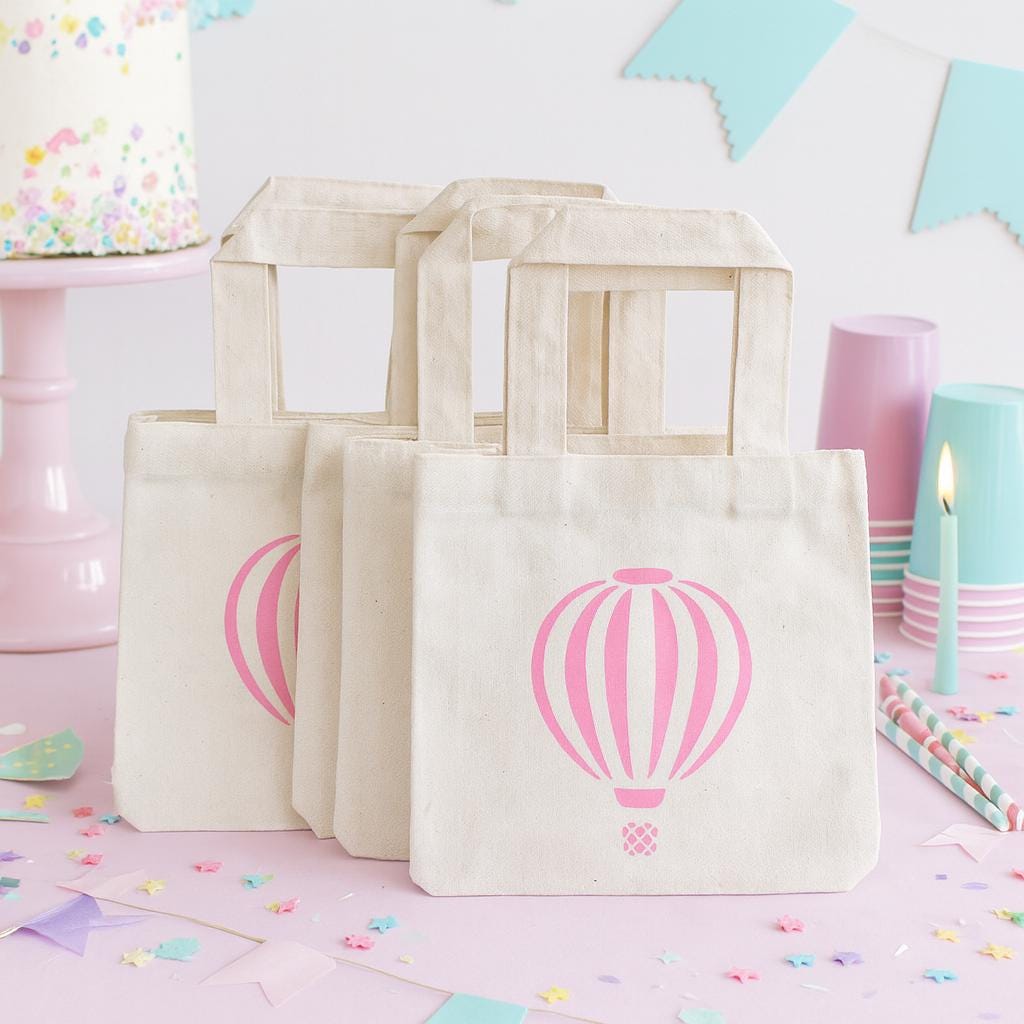 Hot Air Balloon Party Favor Bags - Set of Four Bags