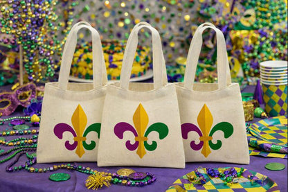 Mardi Gras Treat Bags - Set of Three Bags