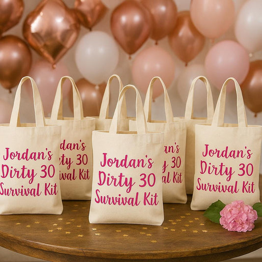 Dirty 30 Treat Bags - Set of Six Bags