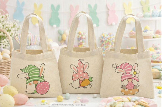 Easter Party Favor Bags - Set of Three Bags