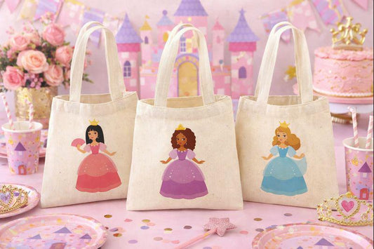 Princess Party Favor Bags - Set of Three Bags