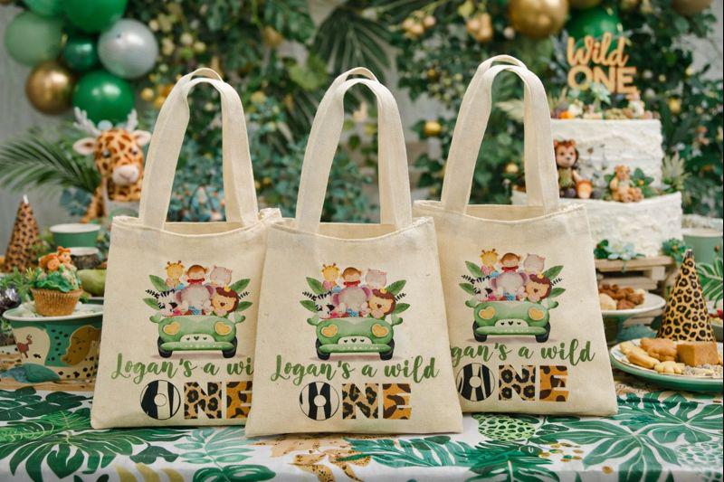 Custom Wild One Party Favor Bags - Set of Three Bags