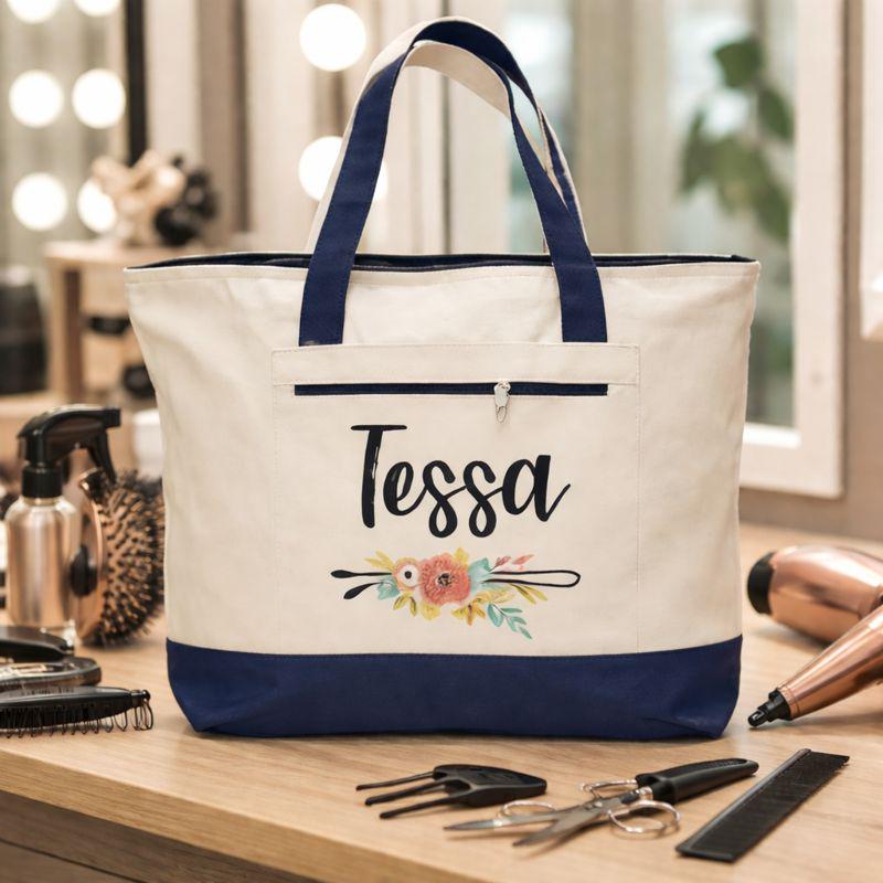 Personalized Hair Stylist Tote Bag